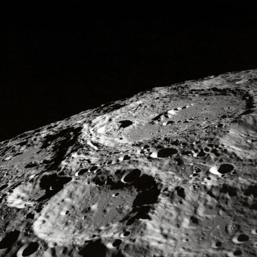 The surface of the moon