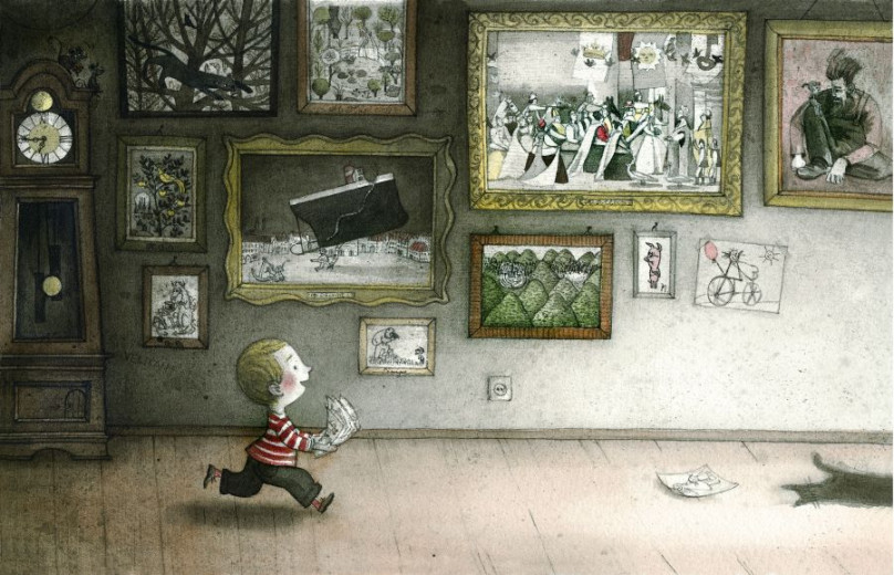 Ilustracija Maje Kastelic Deček in hiša