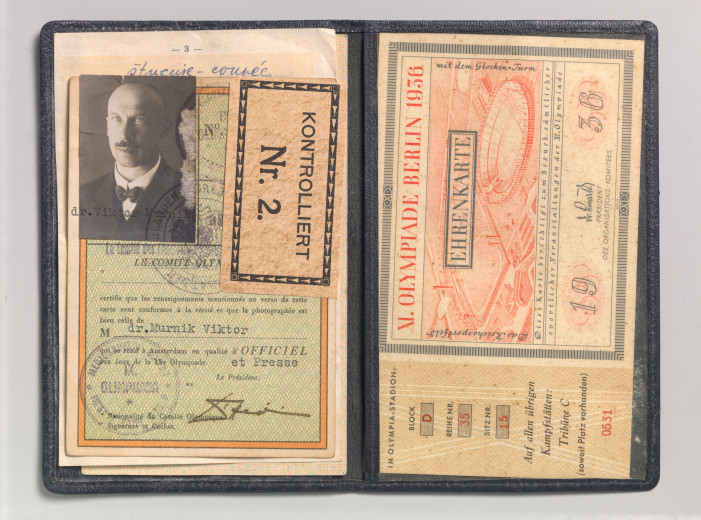 Honorary ticket and pass for the 1936 Olympic Games Berlin.