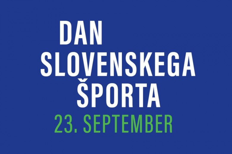 Banner the Day of Slovenian Sport. 