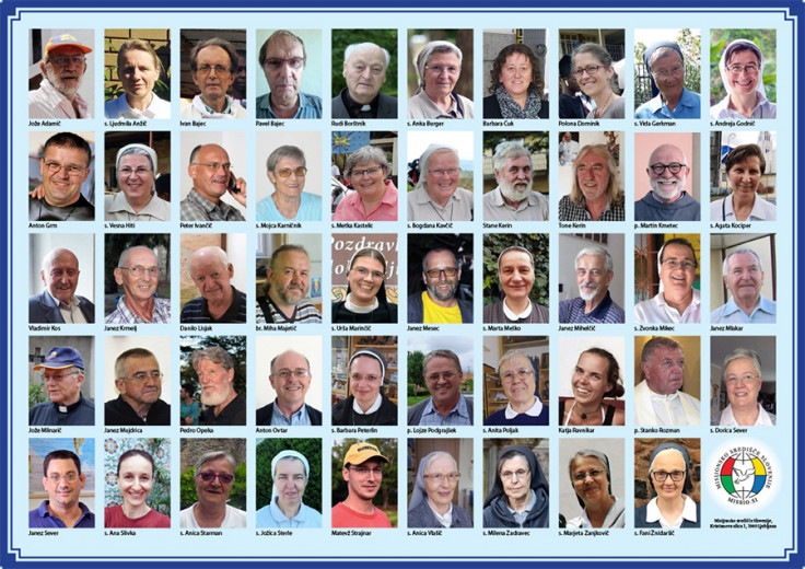 The photo of 49 Slovenian missionaries.