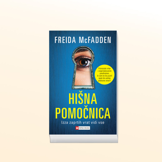 Book cover of the psychological thriller The Housemaid by Freida McFadden.