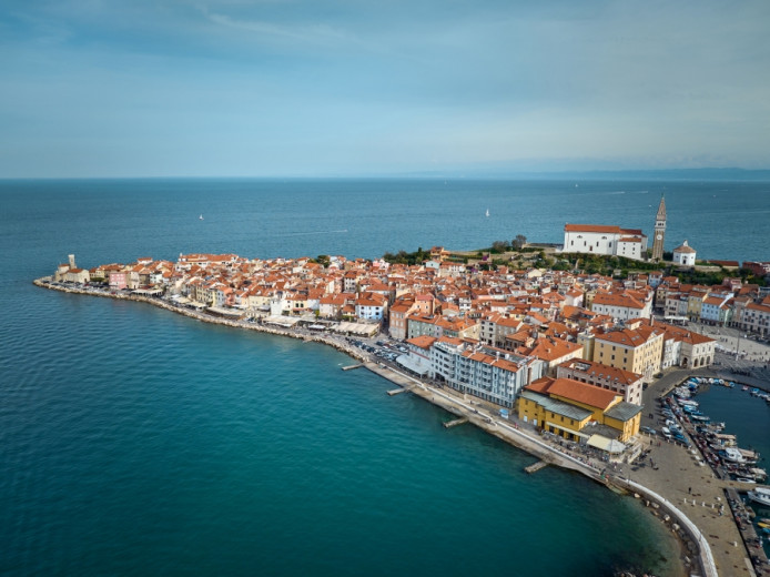 Piran from the air.