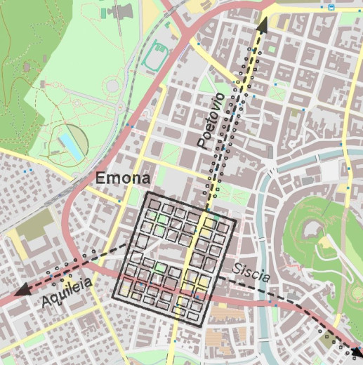 MALA Emona in ljubljana CESTE