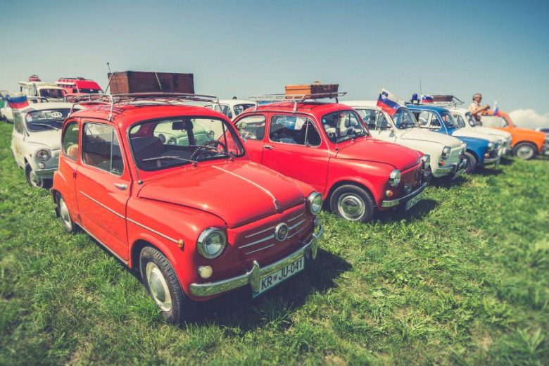 Small old cars