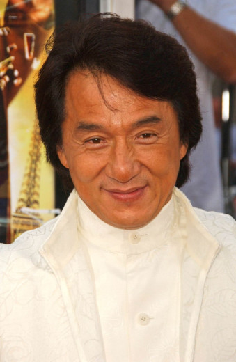 Portrait photo of the actor Jackie Chan.