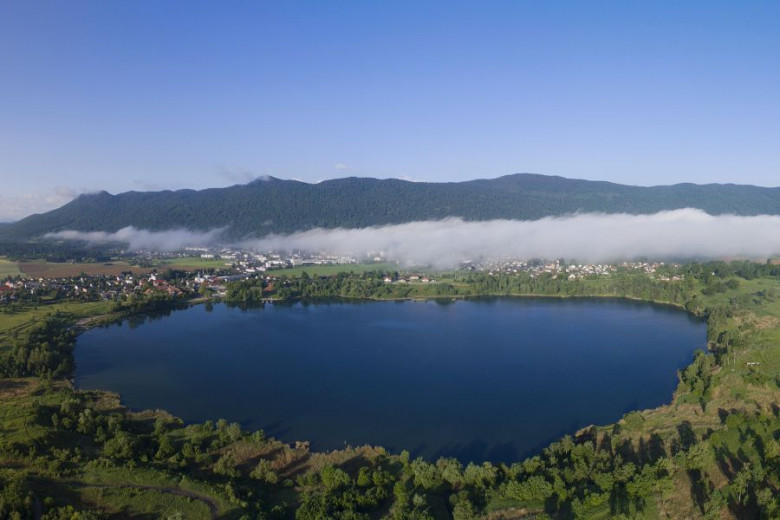 Kočevsko jezero iz zraka