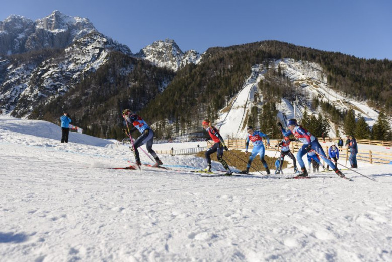 Cross-country skiing in Planica.