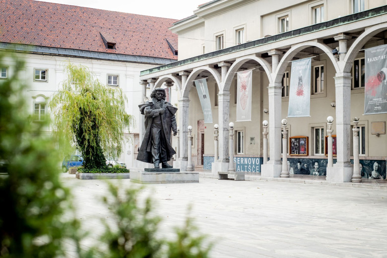 The building of theatre in Kranj.