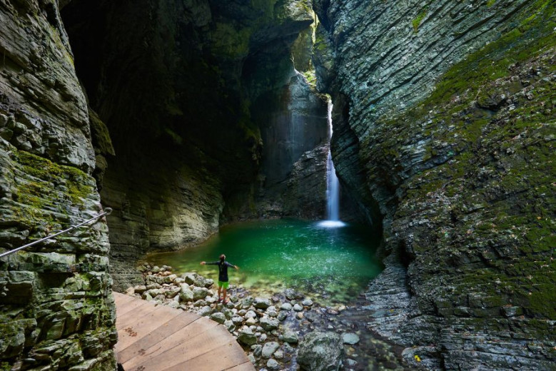 Picture of Kozjak waterfall.
