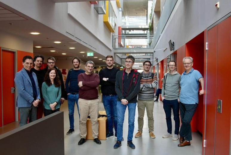 Members of project team developing the Slovenian generative model – GaMS.