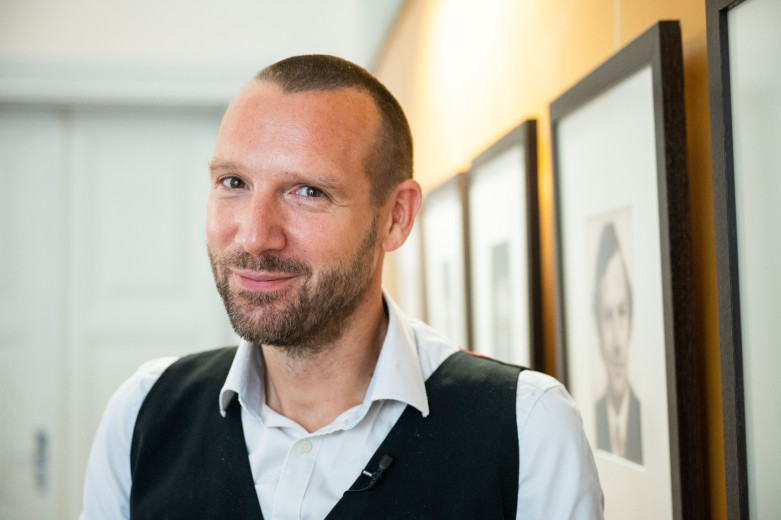 Portrait of Peter Grk, Secretary General of the BSF.