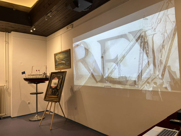 Exhibition about the ship at the Maritime Museum. 