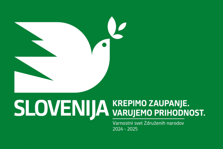 Logo of Slovenia's non-permanent membership of the UNSC.