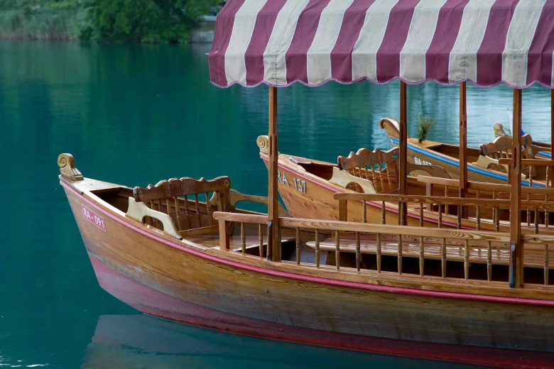 Pletna on Lake Bled.