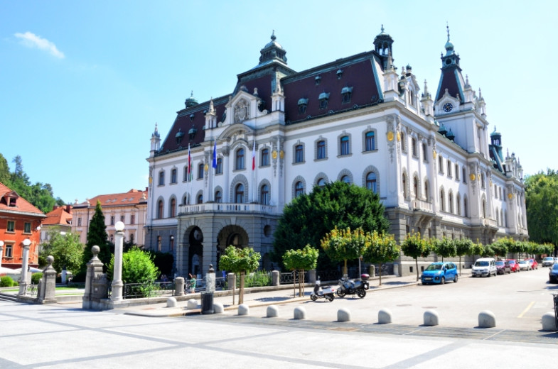 The building of University of Ljubljana.
